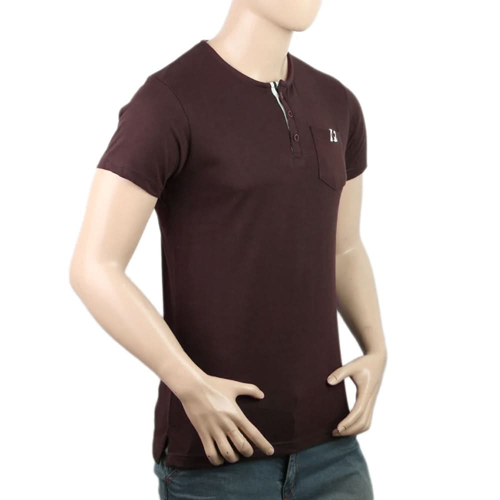 Men's Half Sleeves T-Shirt - Brown, Men's T-Shirts & Polos, Chase Value, Chase Value