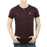Men's Half Sleeves T-Shirt - Brown, Men's T-Shirts & Polos, Chase Value, Chase Value