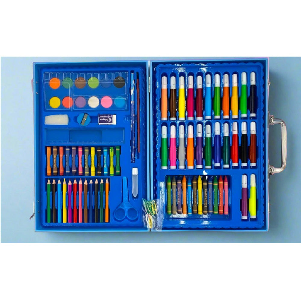 Creative Unicorn & Dino Art Kit Briefcase 126 Pieces, Coloring Tools, Chase Value, Chase Value