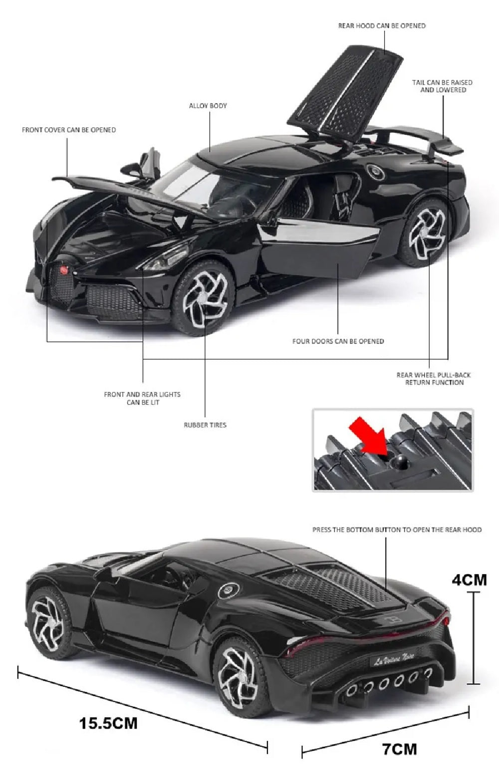 Die-Cast Car Apollo Helios Road Star - Orange, Die-Cast Model Car, Chase Value, Chase Value