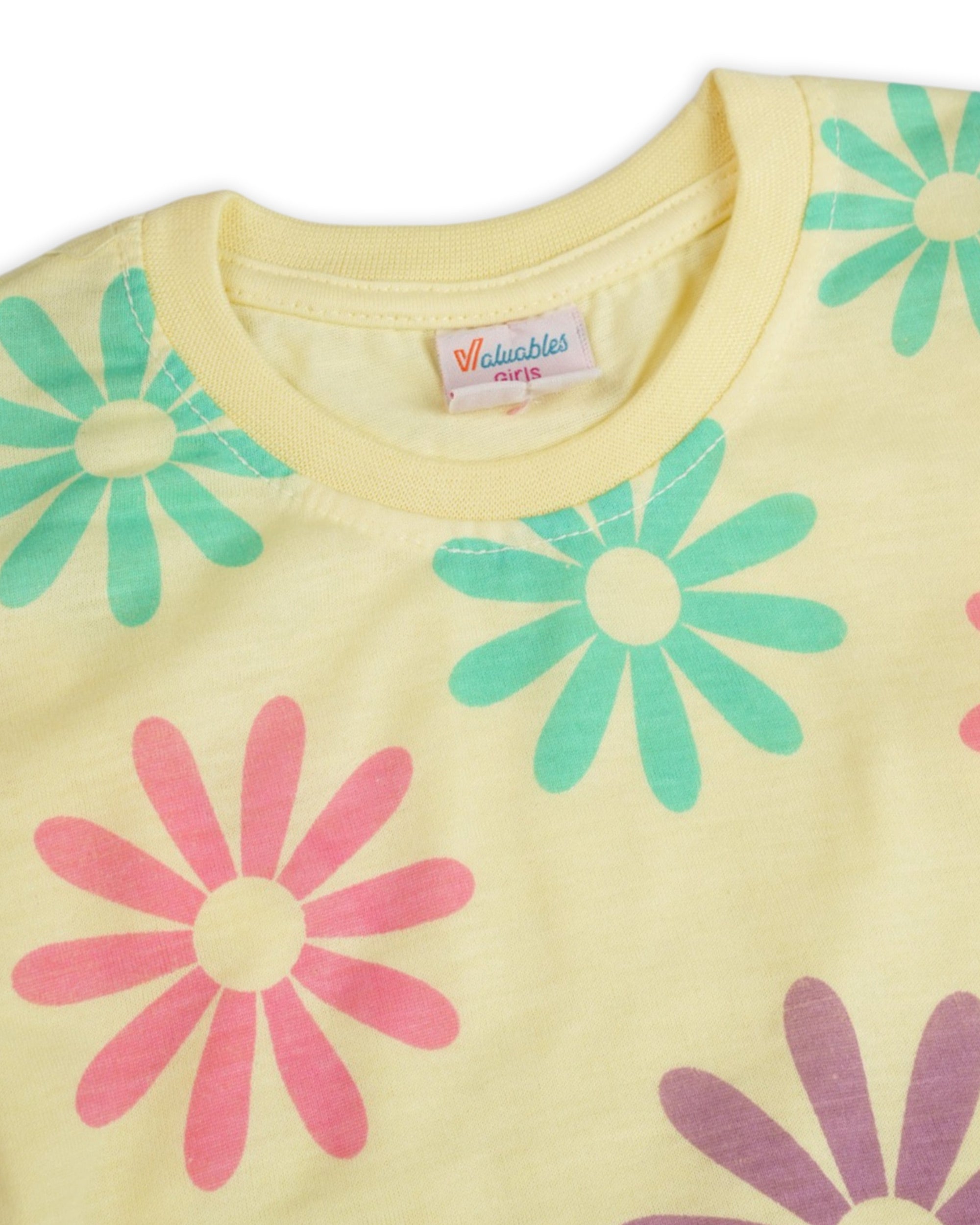 Valuables Girls Printed Full Sleeves Suit