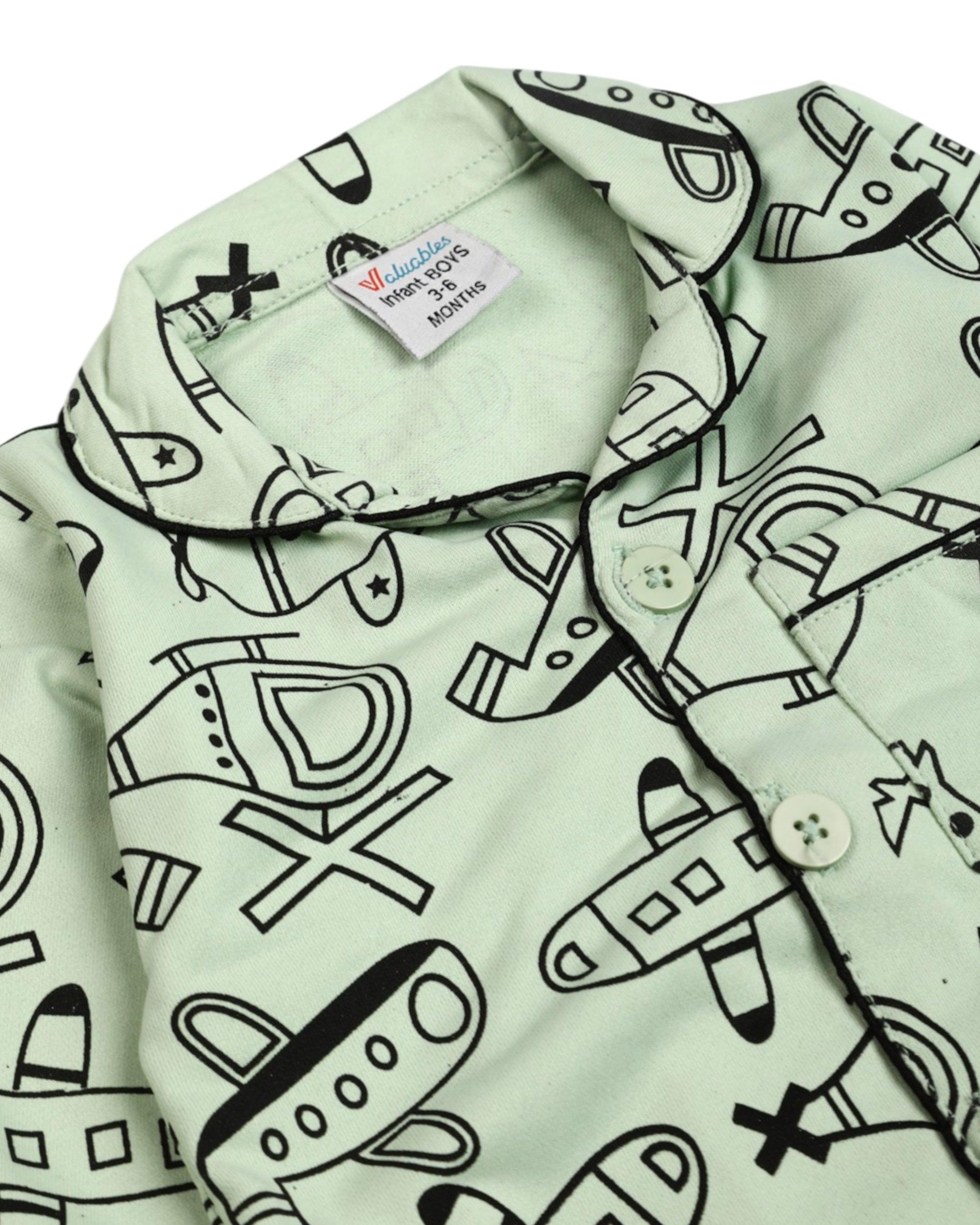 Valuables Newborn Boys Night Suit