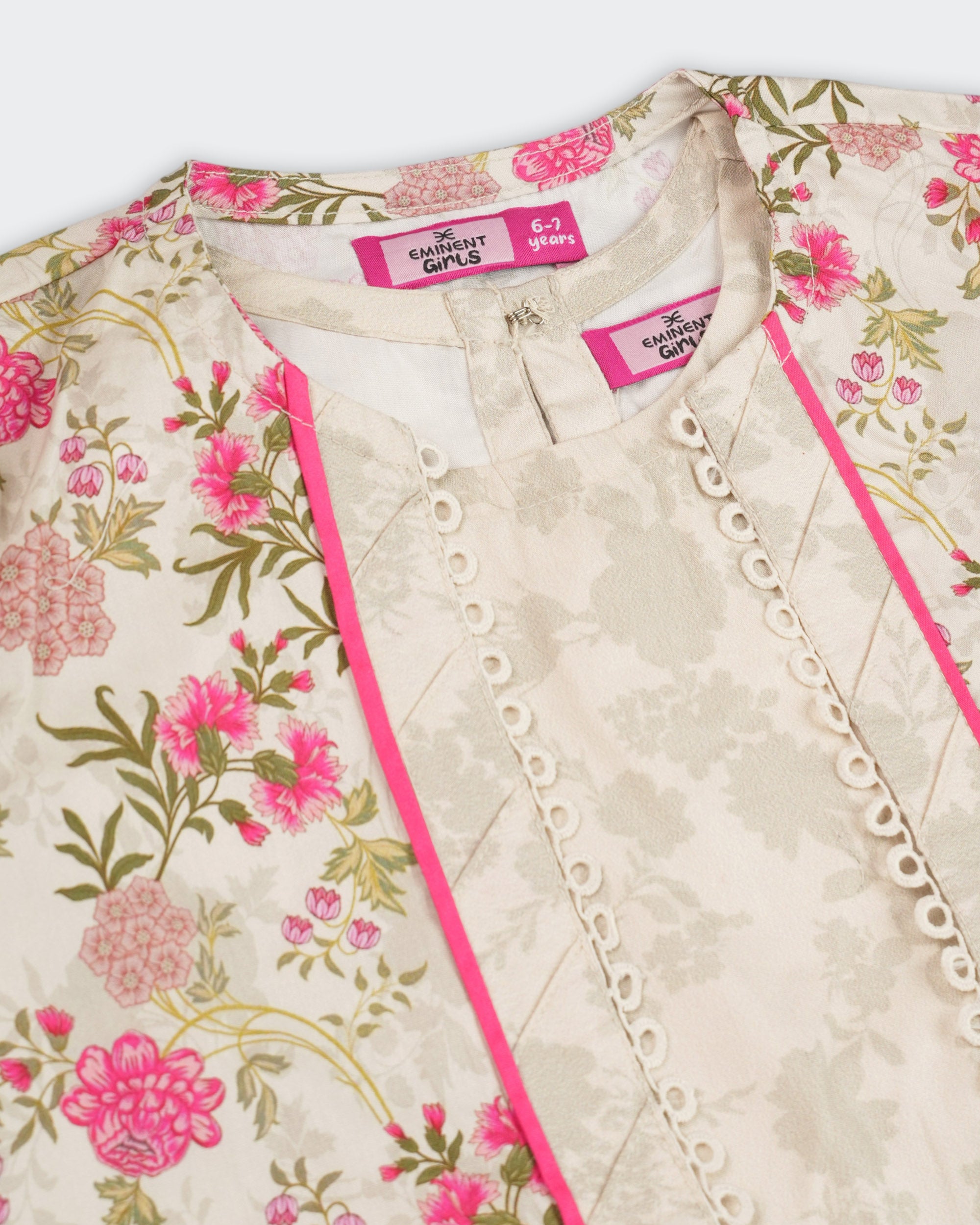 Eminent Girls Ethnic Essentials Printed 3 Pc, Girls Shalwar Kameez, Eminent, Chase Value