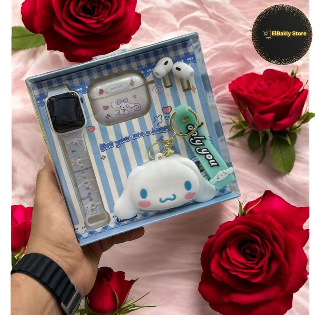 LABUBU LED Watch TWS S05 - 5 in 1 Smart Gadget Gift Set for Kids - Light Blue, Kids Watches, Chase Value, Chase Value
