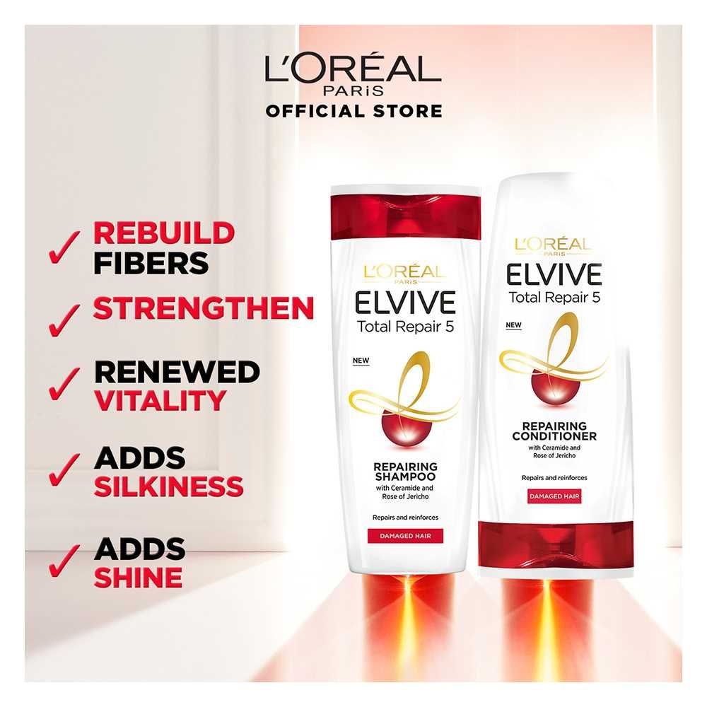 L'Oreal Paris Total Repair 5 Repairing Shampoo, For Damaged Hair, 175ml, Shampoo & Conditioner, L'Oreal, Chase Value