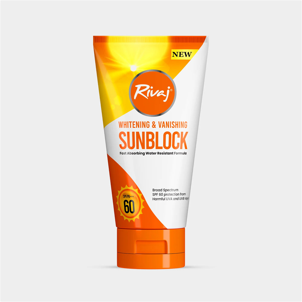 Rivaj Sun Block SPF-60 100ml, Sunscreens, Rivaj, Chase Value