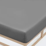 Double Bed Fitted Sheet Jersey - Dark Grey, Double Size Bed Sheet, Chase Value, Chase Value