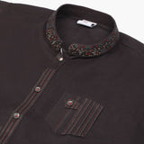 Boys Embroidered Shalwar Suit - Dark Purple, Boys Shalwar Kameez, Chase Value, Chase Value