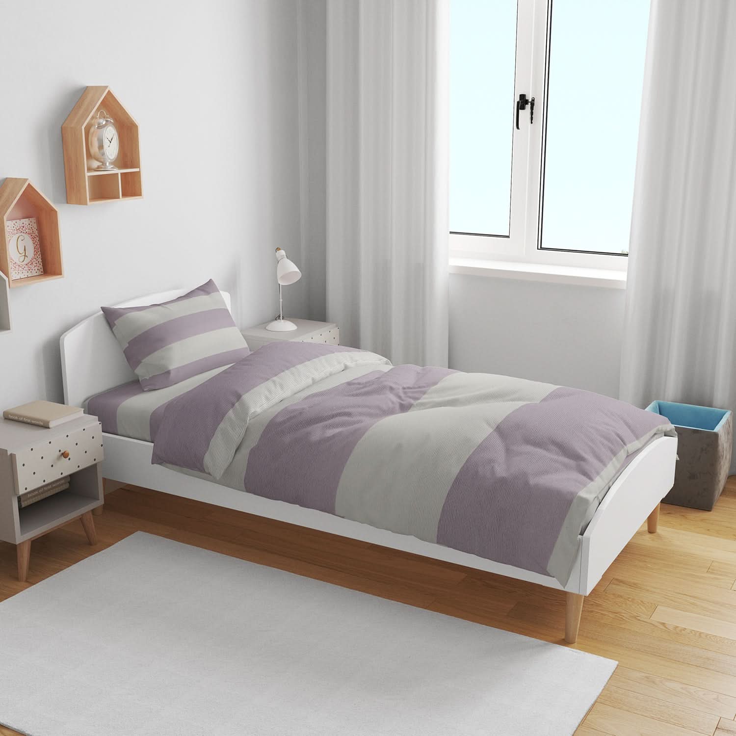 Single Bedsheet 2pcs - Multi Color, Single Size Bed Sheet, Chase Value, Chase Value
