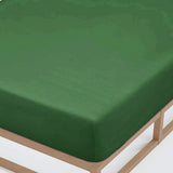 King Size Bed Mattress Cover - Dark Green, King Size Bed Sheet, Chase Value, Chase Value