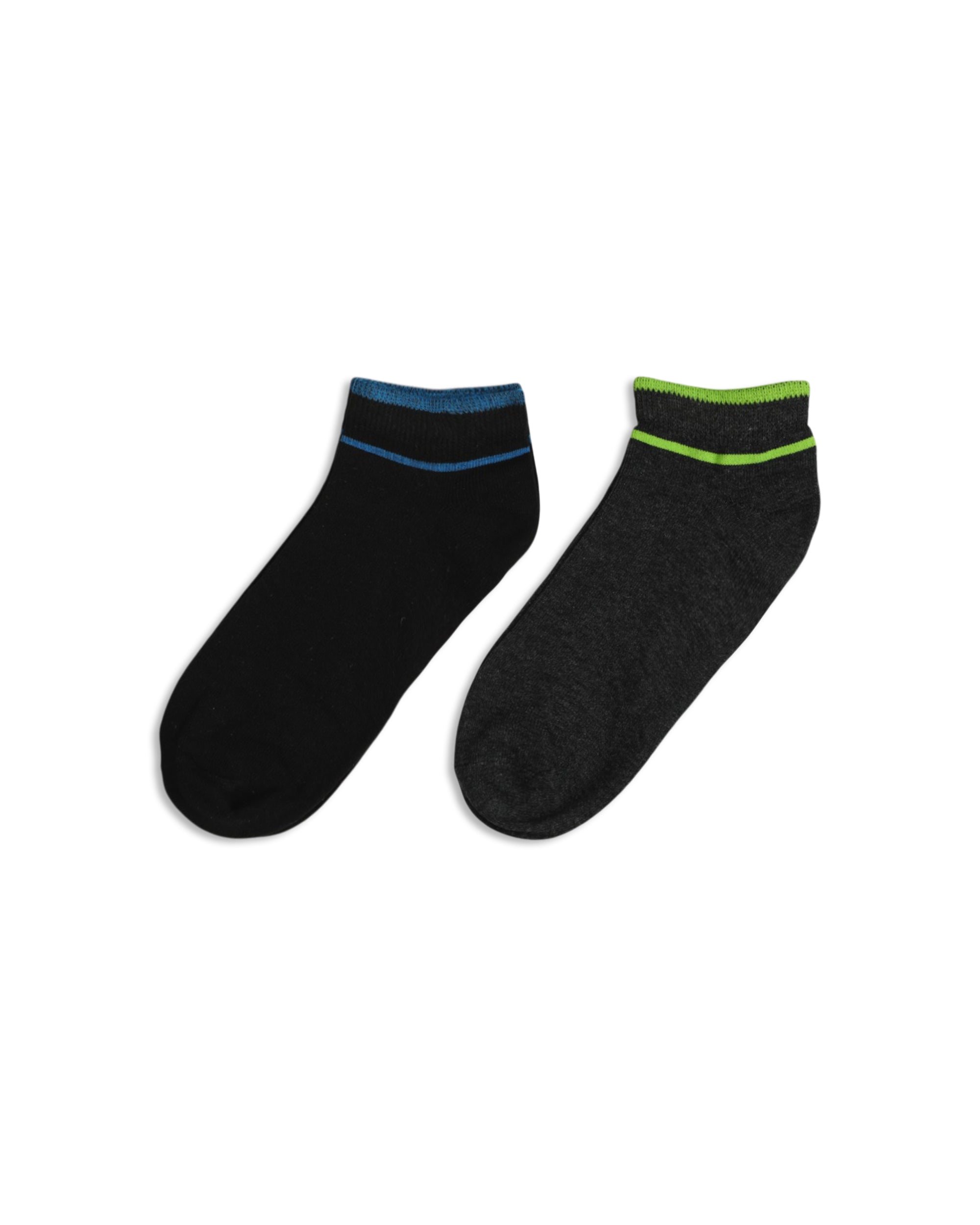 Men's Striped Ankle Socks - 2 Pair