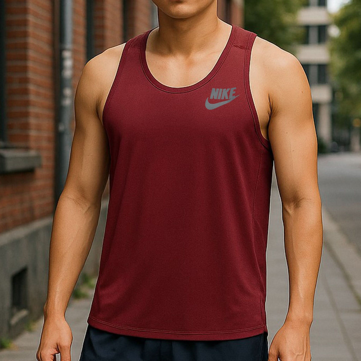 Men's Plain Sando  - Maroon, Men's T-Shirts & Polos, Chase Value, Chase Value