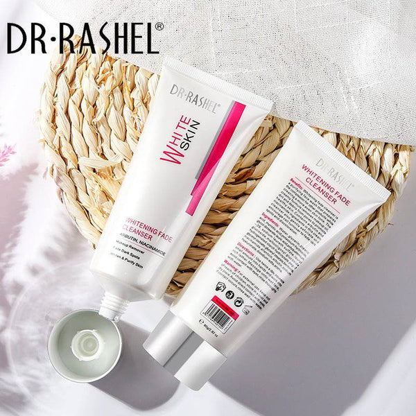 Dr. Rashel White Skin Whitening Fade Cleanser, Makeup Remover + Fade Dark Spots, 80g