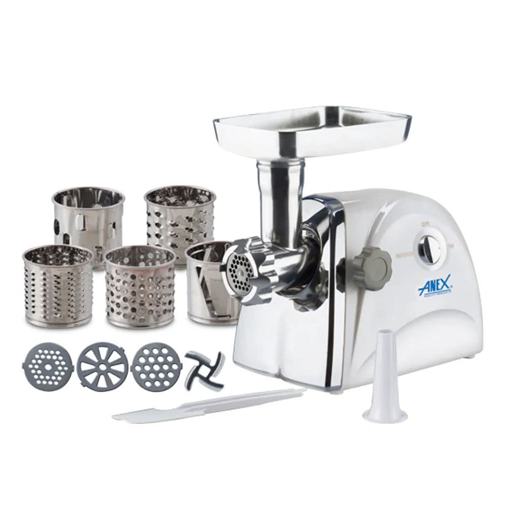 Anex Meat Grinder + Vegetable Cutters AG-2049, Grinder, Anex, Chase Value