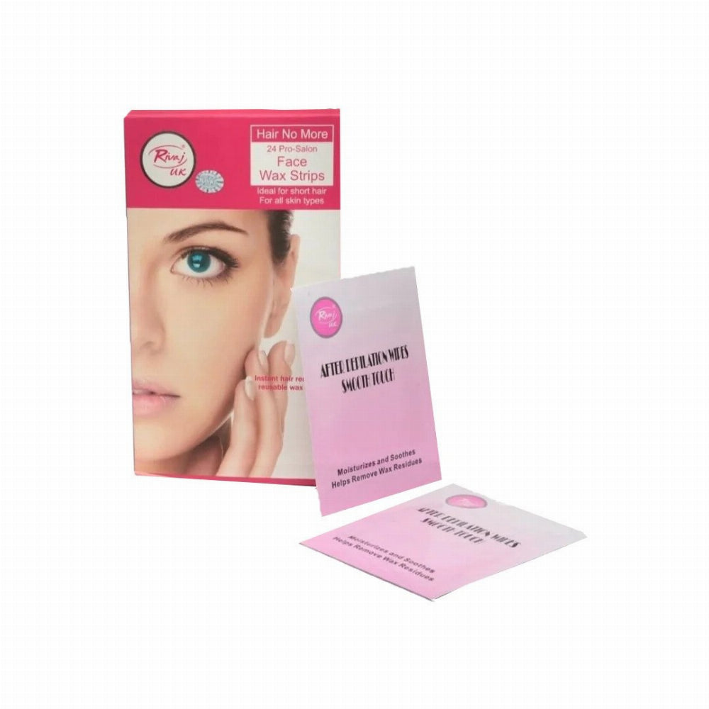 Rivaj Face Wax Strips - 24Pcs, Hair Removal, Rivaj, Chase Value