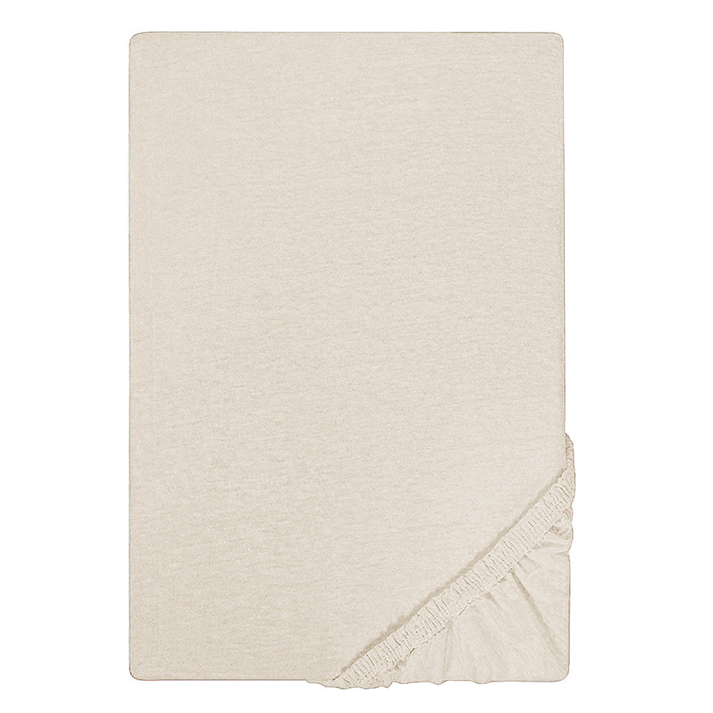 Single Bed Fitted Sheet Jersey - Fawn, Single Size Bed Sheet, Chase Value, Chase Value
