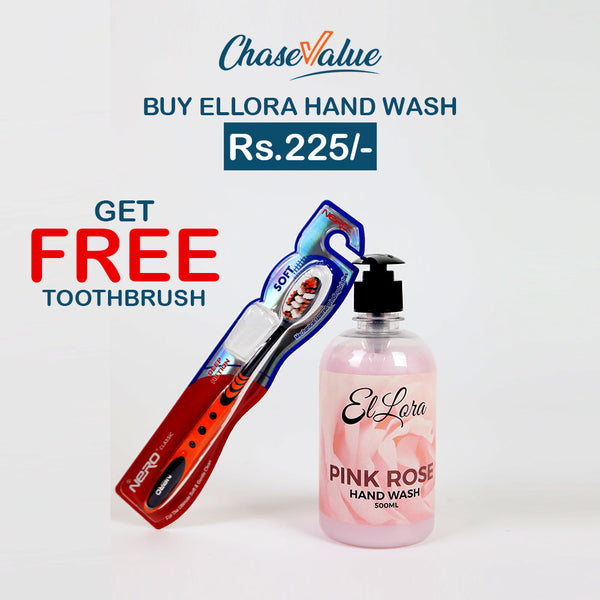 Ellora Hand Wash 500ml - Pink Rose, Hand Wash, Ellora, Chase Value