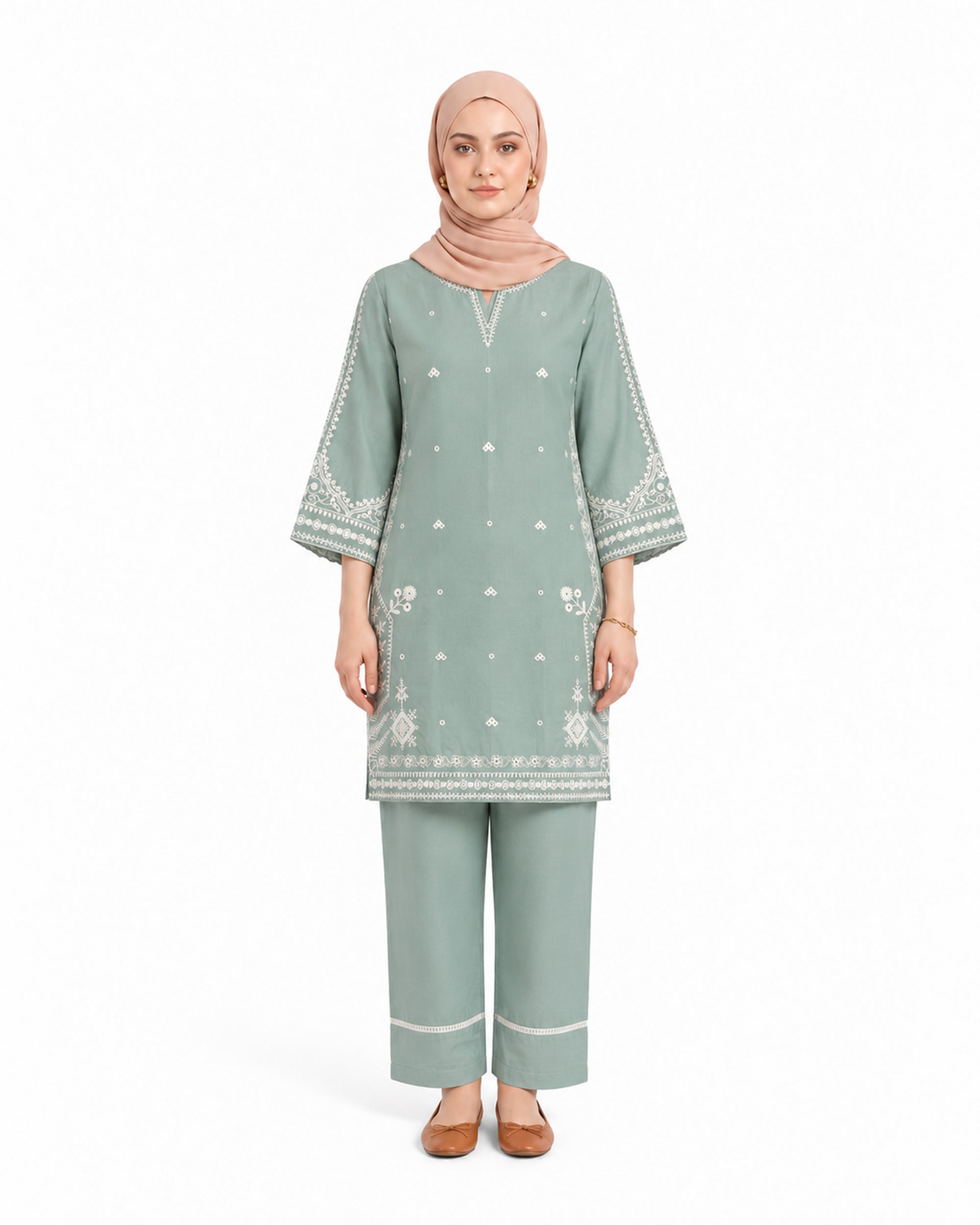 Women’s Embroidered Short Length 2 Pc Suit, Women Shalwar Suits, Chase Value, Chase Value
