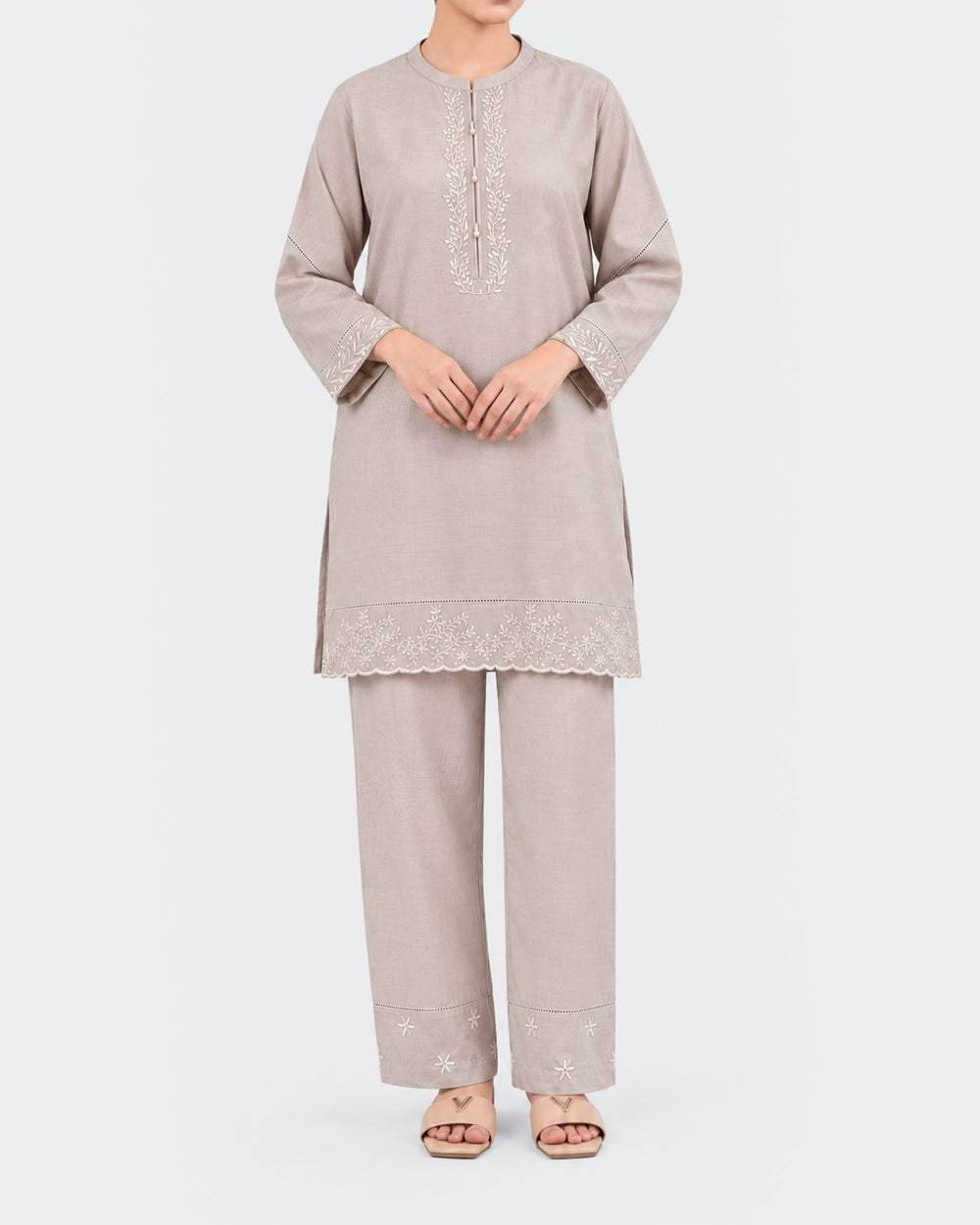 Eminent Women’s Ethnic Essentials Dyed Embroidered 2 Pc, Women Shalwar Suits, Eminent, Chase Value