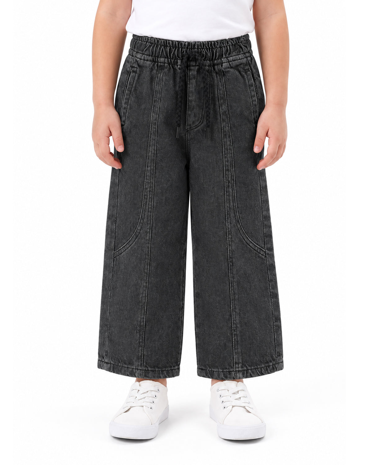 Girls Loose Fit Denim Pants