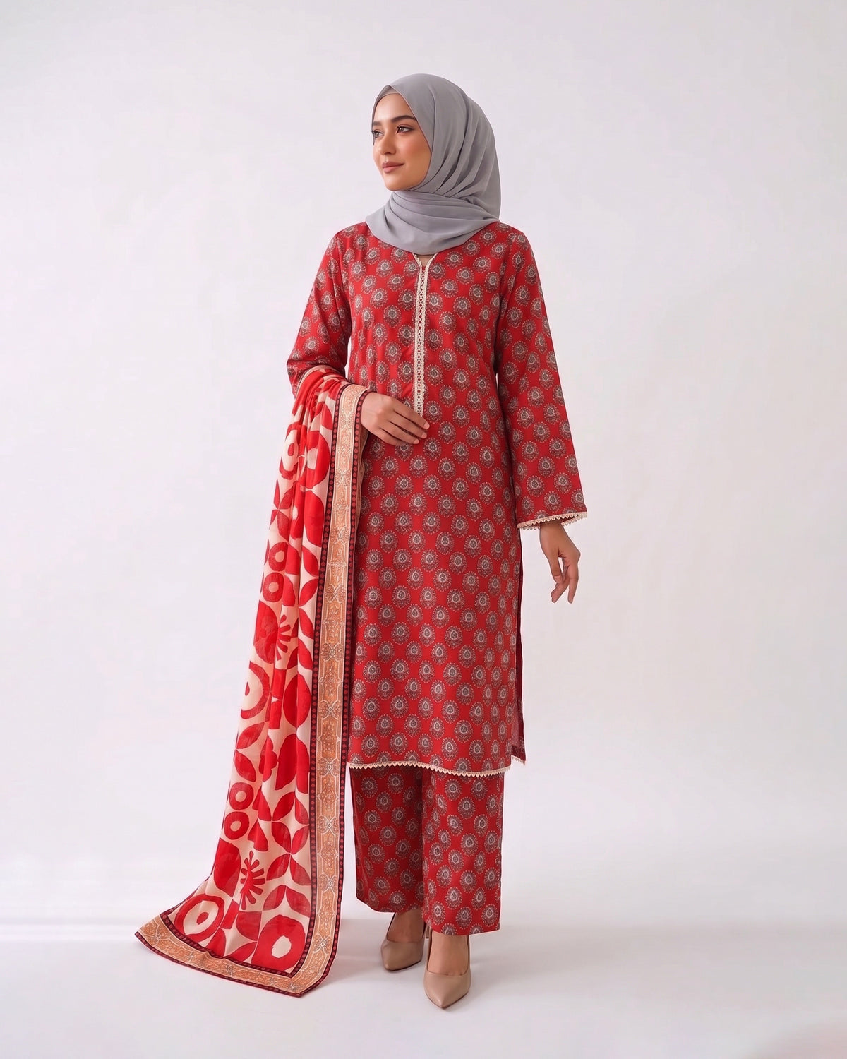 Valuables Women’s Printed Lawn 2 Pcs Suit