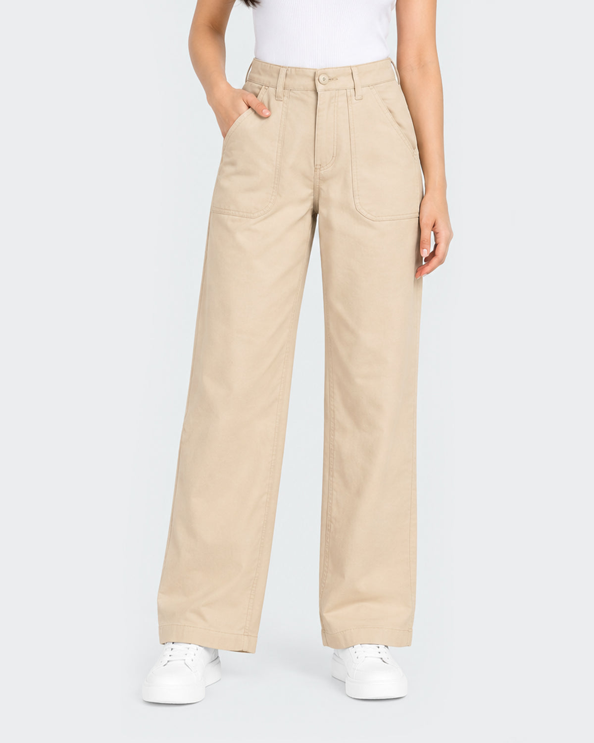 Eminent Women's Cotton Straight Fit Pants
