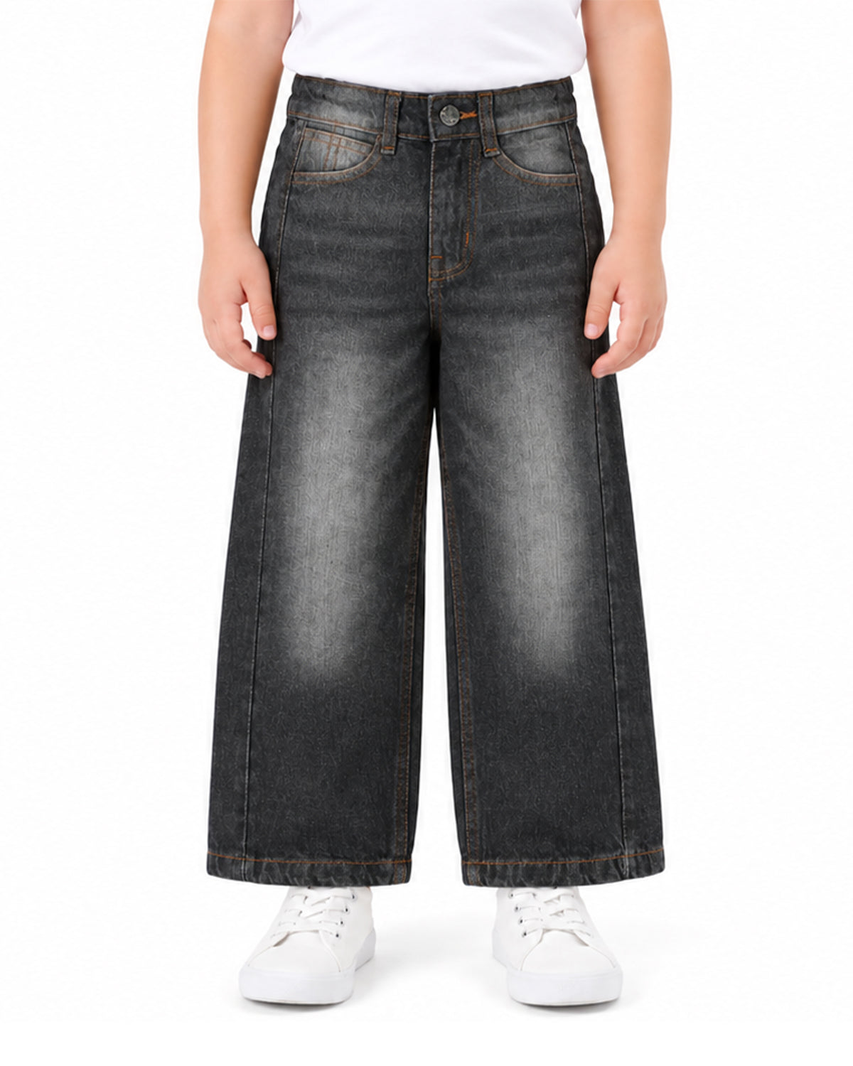 Girls Loose Fit Denim Pants