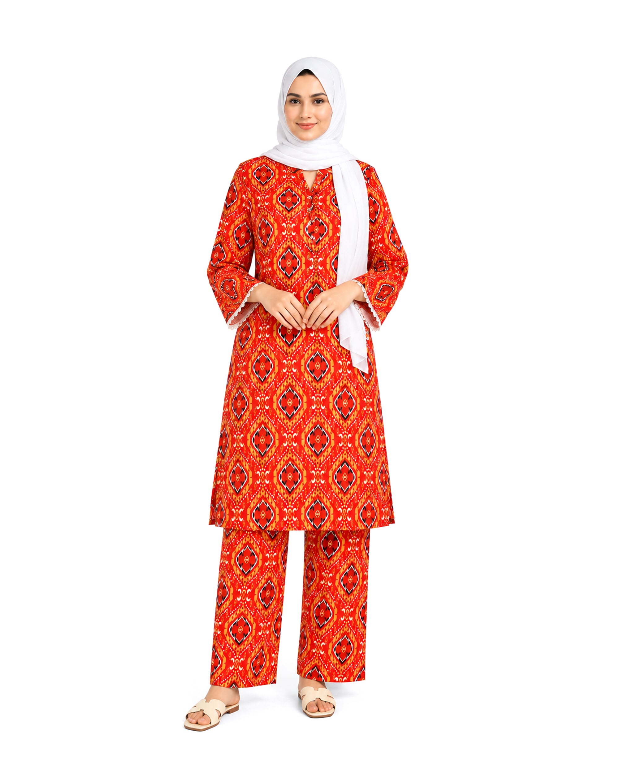 Valuables Women's Printed Lawn 2 Pc Suit