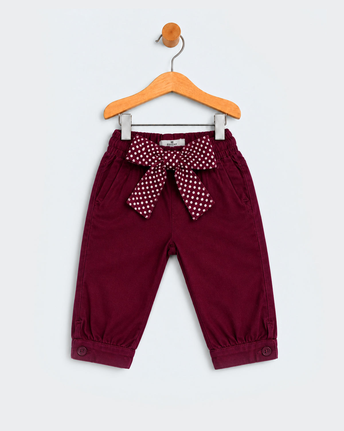 Eminent Newborn Girls Cotton Twill Bow Pants