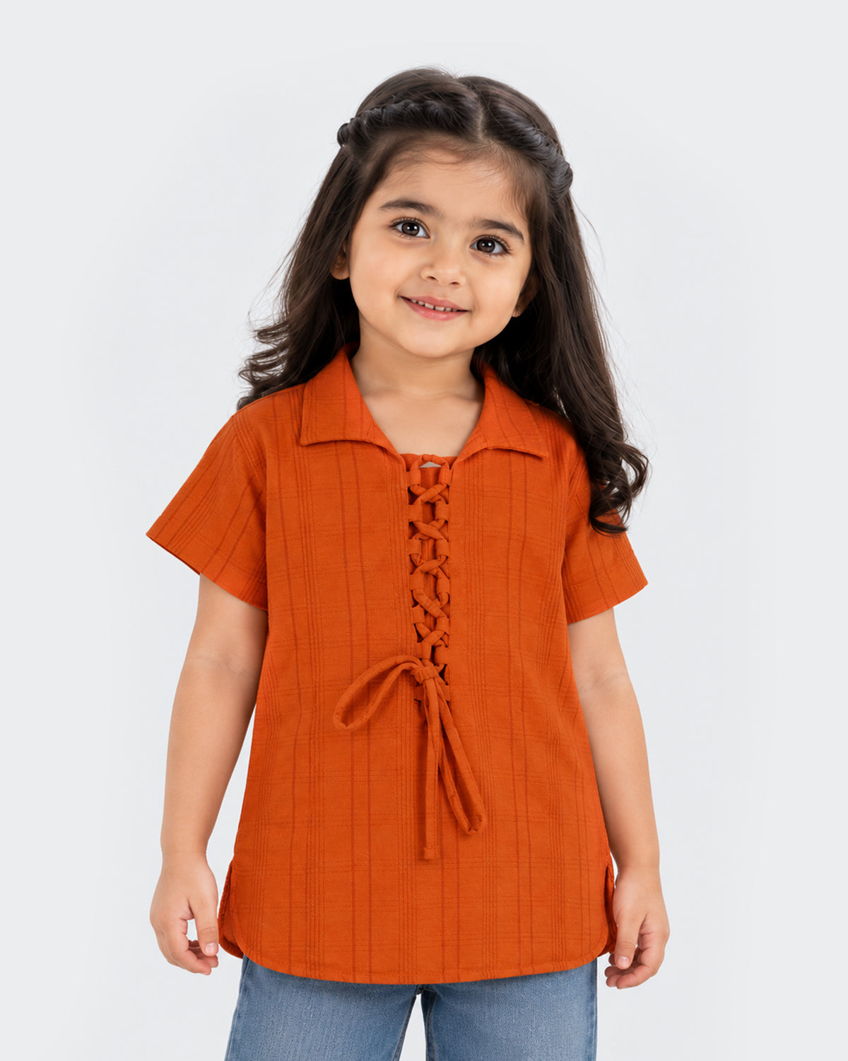 Eminent Girls Ethnic Fusion Dyed 1 Pc