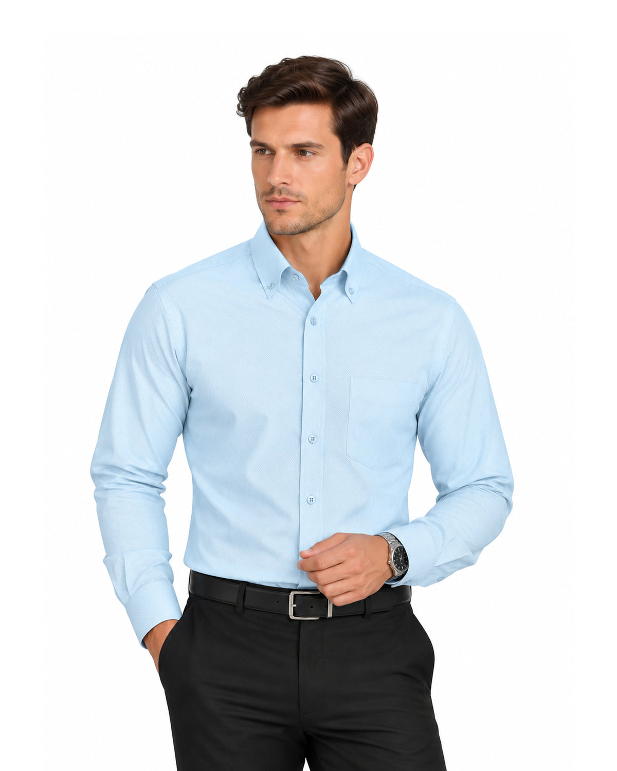 Valuables Men's Dobby Formal Shirt