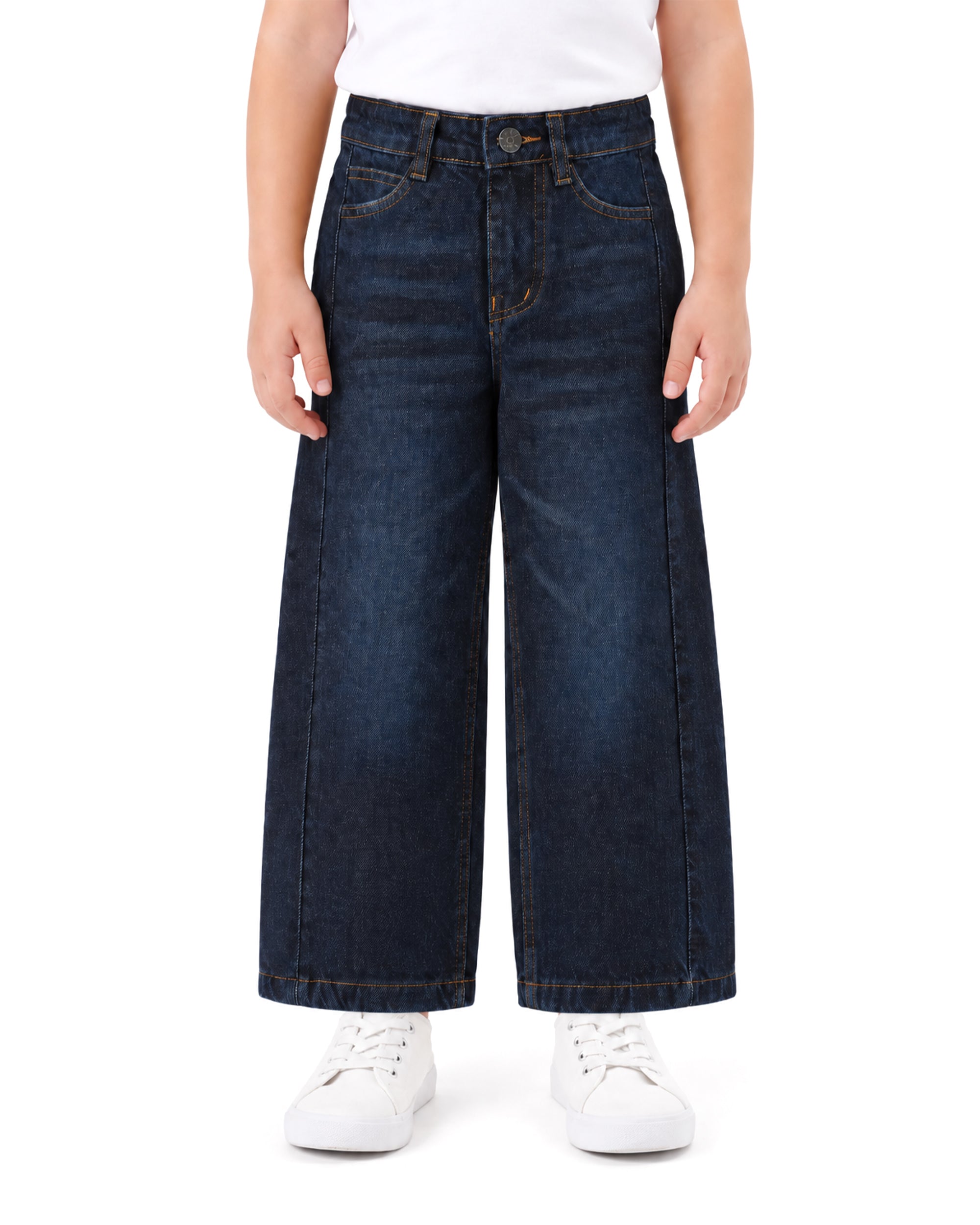 Girls Loose Fit Denim Pants