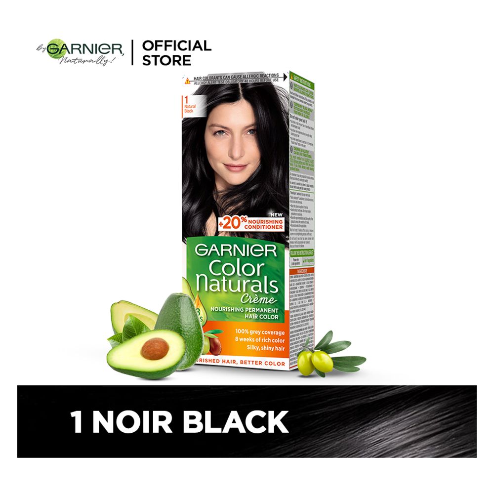 Garnier Color Naturals Creme Hair Colour 1 Black, Hair Color, Garnier, Chase Value