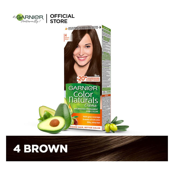 Garnier Color Naturals Creme Hair Colour 4 Brown, Hair Color, Garnier, Chase Value