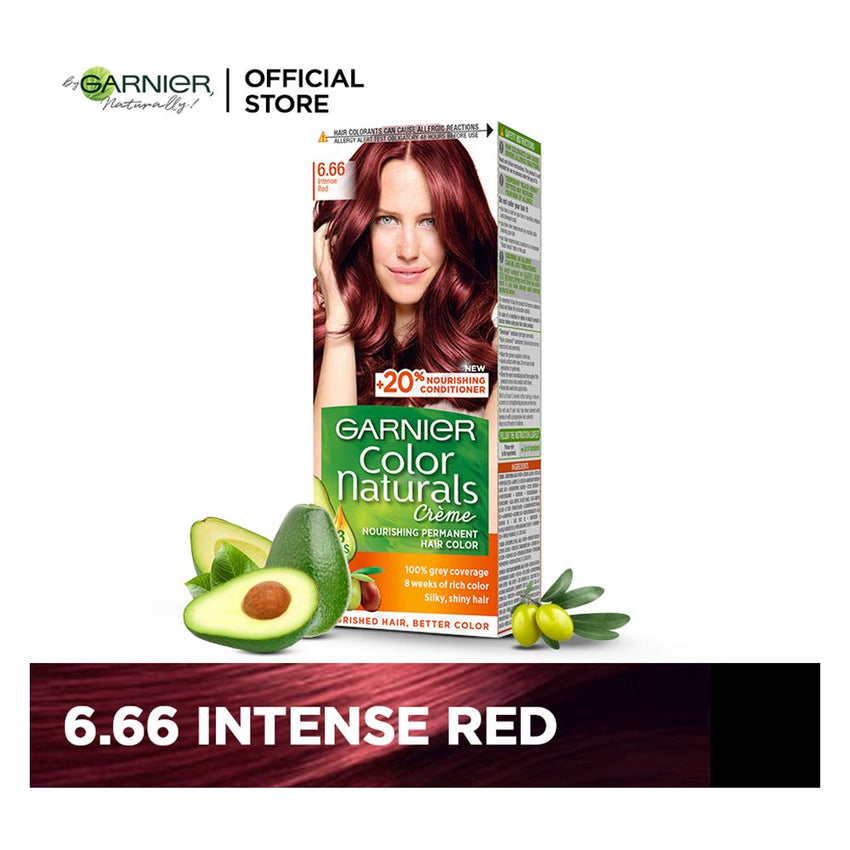 Garnier Color Natural Hair Color Intense Red 6.66, Hair Color, Garnier, Chase Value