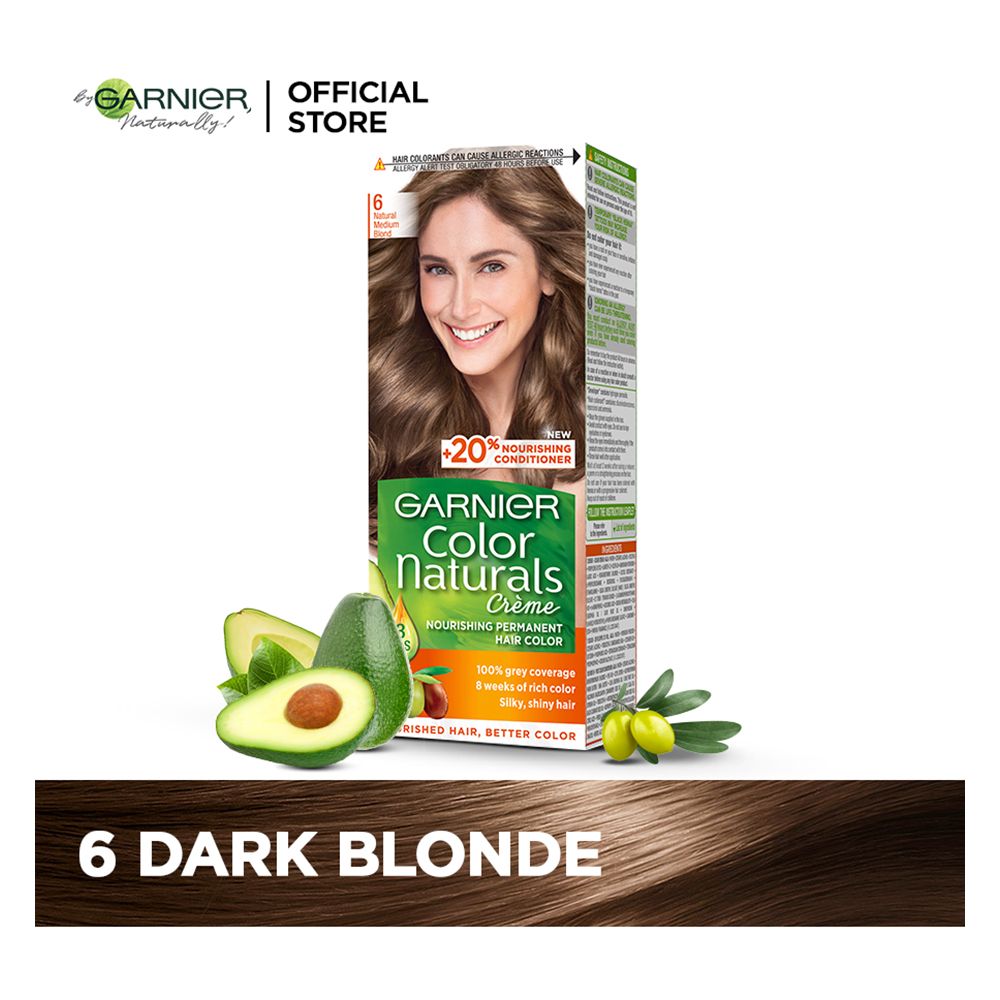 Garnier Color Naturals Creme Hair Colour, 6 Dark Blonde, Hair Color, Garnier, Chase Value