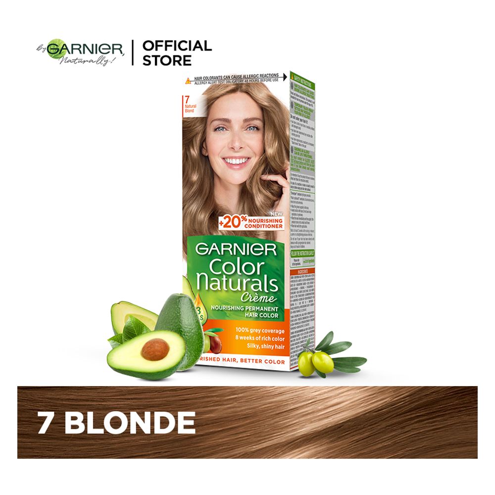 Garnier Color Naturals Creme Hair Colour, 7 Blonde, Hair Color, Garnier, Chase Value