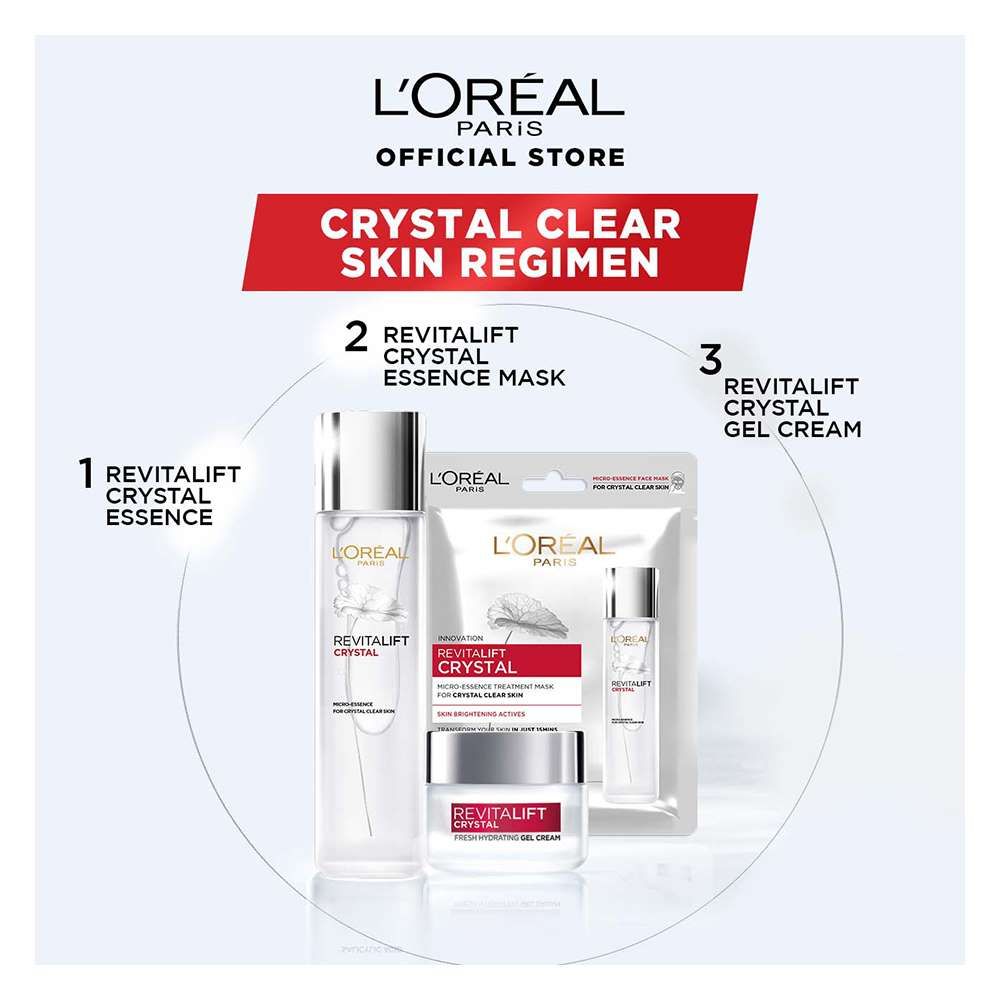 L'Oreal Paris Revitalift Crystal Gel Cream (Oil Free Face Moisturizer With Salicylic Acid), 50ml, Creams & Lotions, Loreal, Chase Value
