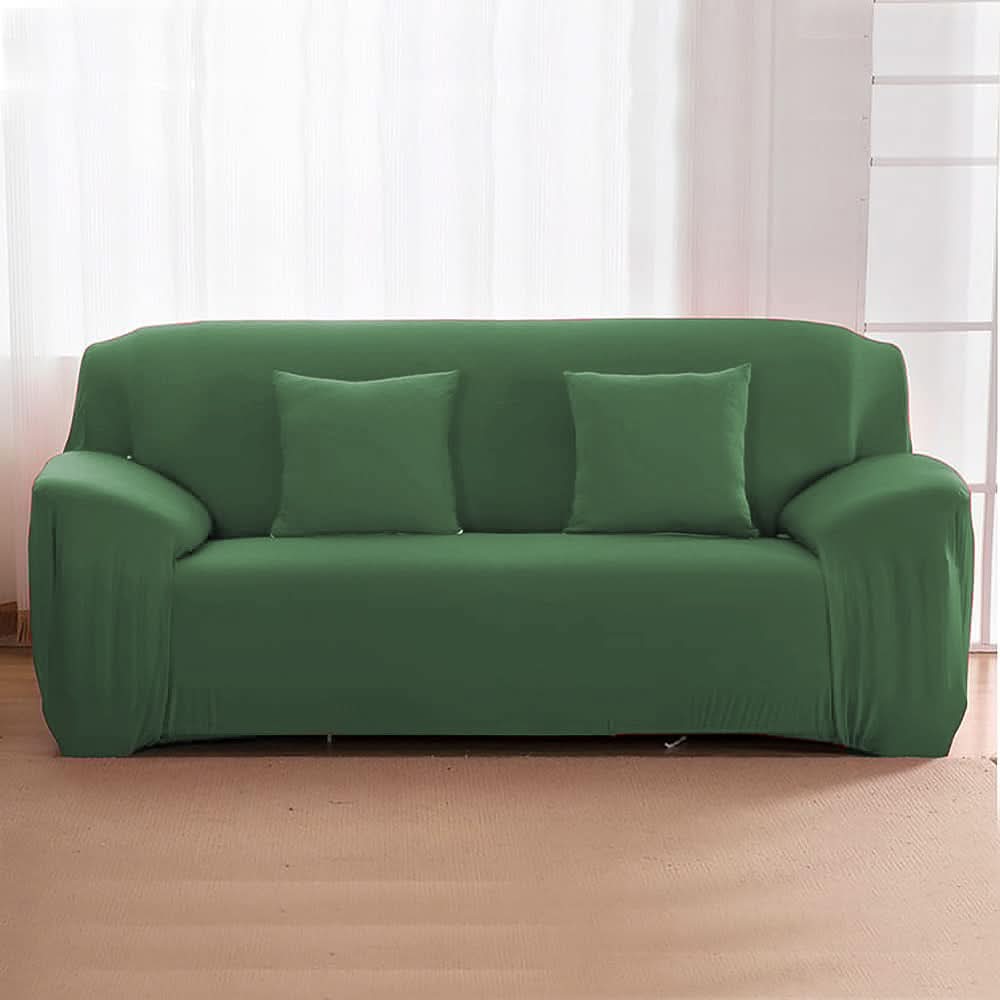 Sofa Cover 7 Seater Plain Jersey - Dark Green, Decoration, Chase Value, Chase Value