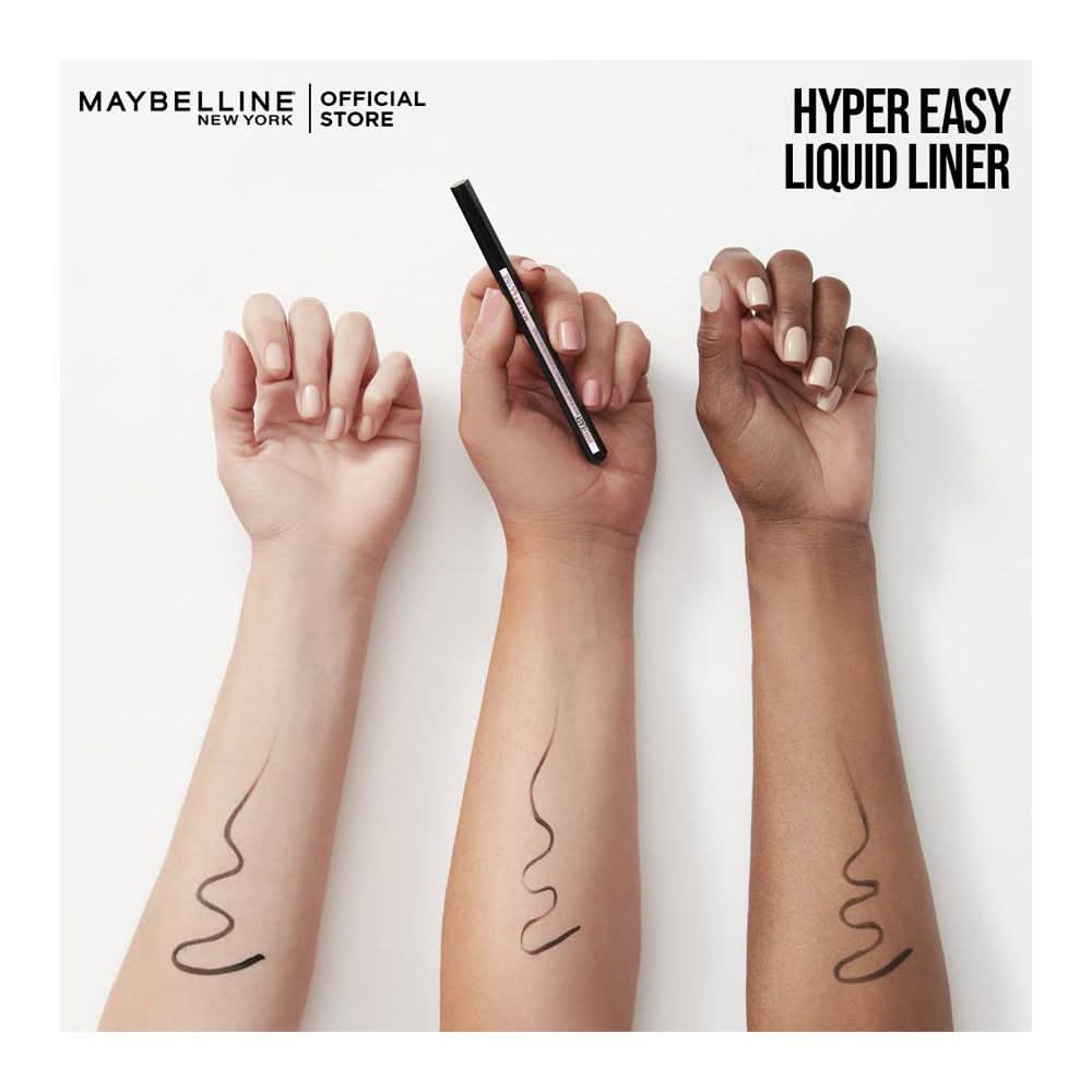 Maybelline Hyper Easy Brush Tip Eye Liner, 800, Pitch Black, Eyeliner, Maybelline, Chase Value