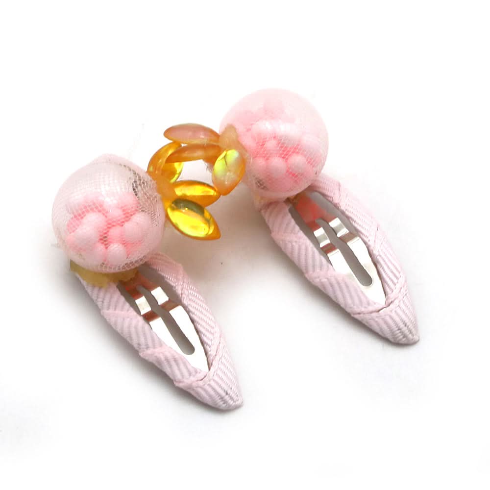 Girls Hair Pins 2 Pcs - Yellow, Girls Hair Accessories, Chase Value, Chase Value
