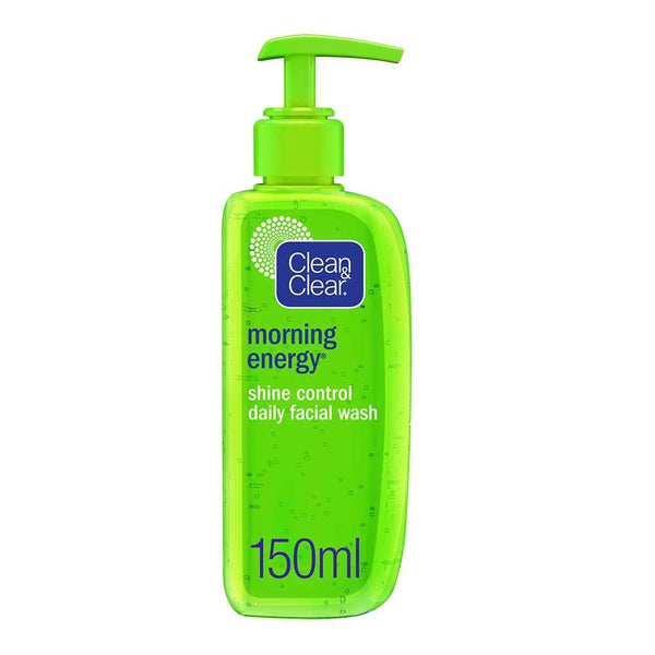 Clean & Clear Morning Energy Shine Control Daily Facial Wash, Oil Free, 150ml, Face Washes, Clean & Clear, Chase Value