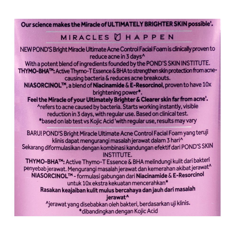 Pond's Acne Solution Antiacne Facial Foam 100g, Face Washes, Pond's, Chase Value