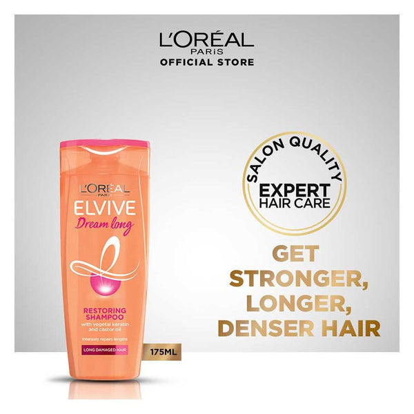L'Oreal Paris Dream Long Restoring Shampoo, Weakened Long Hair, 175ml, Shampoo & Conditioner, L'Oreal, Chase Value