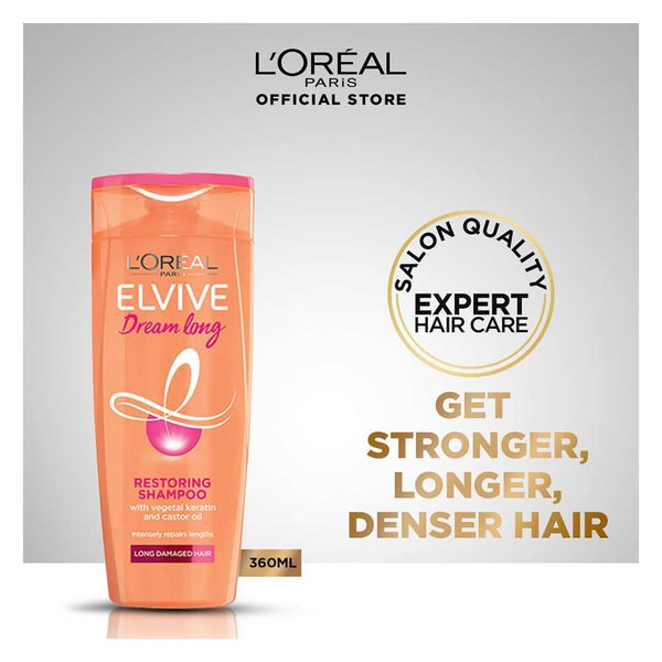 L'Oreal Paris Dream Long Restoring Shampoo, Weakened Long Hair, 360ml, Shampoo & Conditioner, Loreal, Chase Value