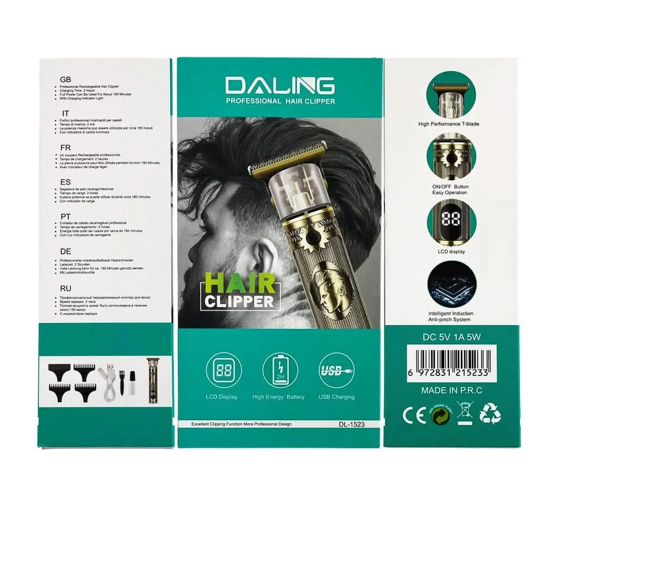 Daling Hair Clipper DL-1618, Shaver & Trimmers, Chase Value, Chase Value