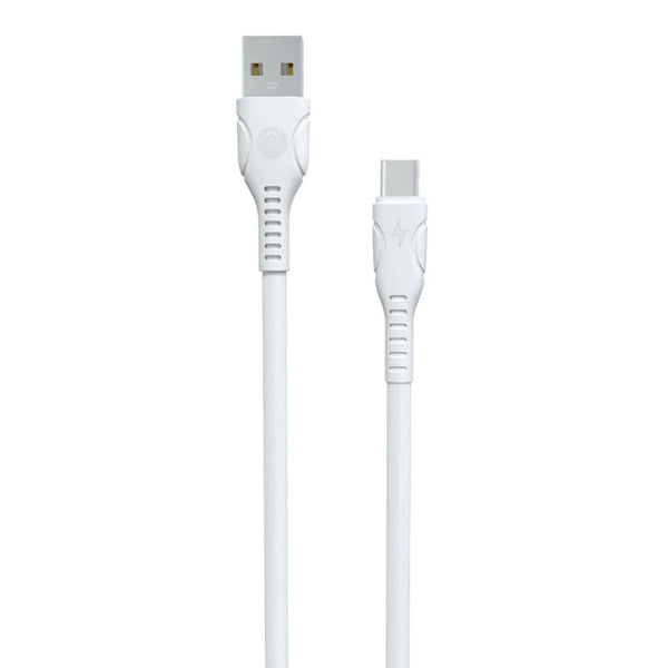 Ronin R-510 Long life Charging Type-C Data Cable - White, USB Cables, Ronin, Chase Value