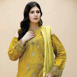 Women Kohenoor Lawn Self Jacquard Schiffli Embroidered Unstitched 3Pcs Suit - 5, Women, 3Pcs Shalwar Suit, Noor Jahan, Chase Value