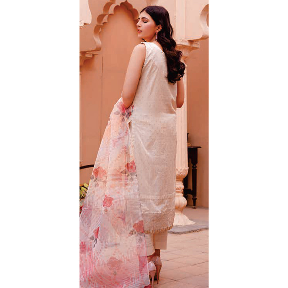 Women Kohenoor Lawn Self Jacquard Schiffli Embroidered Unstitched 3Pcs Suit - 2, Women, 3Pcs Shalwar Suit, Noor Jahan, Chase Value