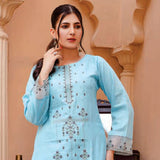 Women Kohenoor Lawn Self Jacquard Schiffli Embroidered Unstitched 3Pcs Suit - 4, Women, 3Pcs Shalwar Suit, Noor Jahan, Chase Value